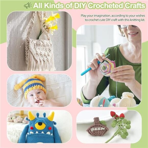 Crochet Hooks Set with Crochet Case,73-Piece Crochet Hooks Knitting Accessories - Picture 6 of 6